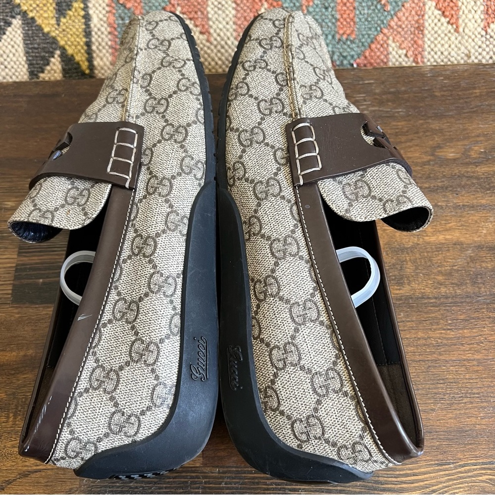 GUCCI Interlocking GG Monogram Coated Canvas Gordon Sport Loafers Mens 7G US7.5 - Picture 13 of 16